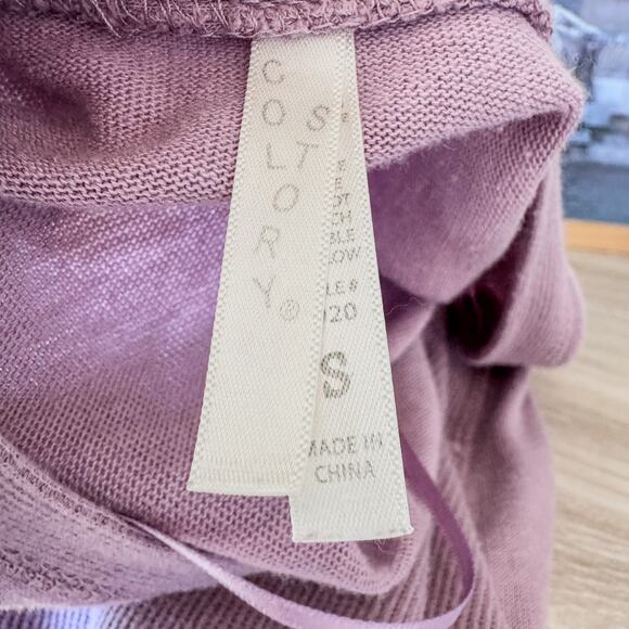 Color Story, Slim-Fit Snap Button Lavender Cardigan, Long Sleeve, Women’s Small - Picture 7 of 10